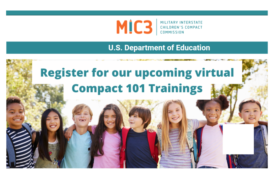 screenshot of the MIC3 website where you can register for upcoming virtual Compact 101 trainings